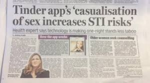 STI clinic Dublin discusses Tinder in the Irish Daily mail